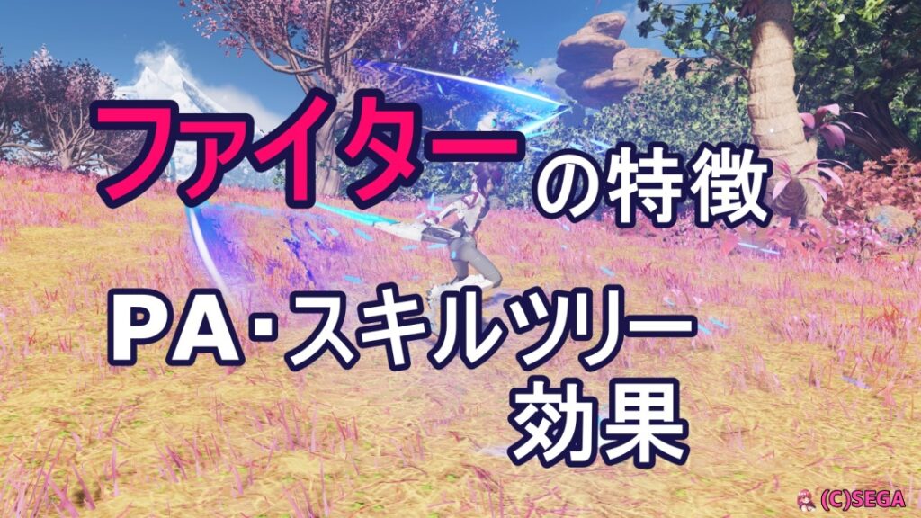 ファイターの特徴、PA・スキルツリー効果