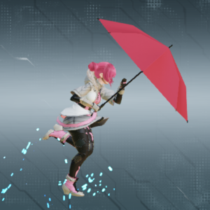 Mo「ダッシュ：傘をさす」