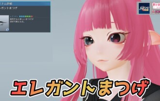 【PSO2NGS】エレガントまつげの見た目・詳細