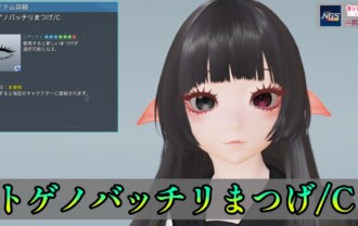 【PSO2NGS】トゲノバッチリまつげ/Cの見た目・詳細