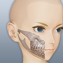 スカルチークメイク