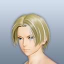 センターパートヘアー/B